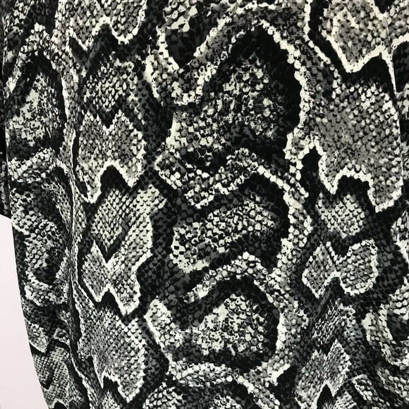 Joie Snake Skin Printed Savory Silk Joann F Top - Picture 5 of 7